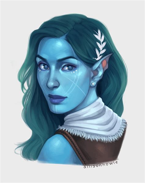 [Art] Nimeuh Dashini, Water Genasi : r/DnD