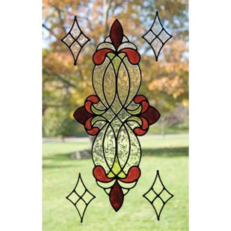 Victorian Burgundy Clear Window Cling Set by Colorfulimpressions, $29.99 | Stained glass window ...