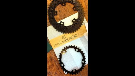 Absolute Black Oval Chainring Installation - YouTube