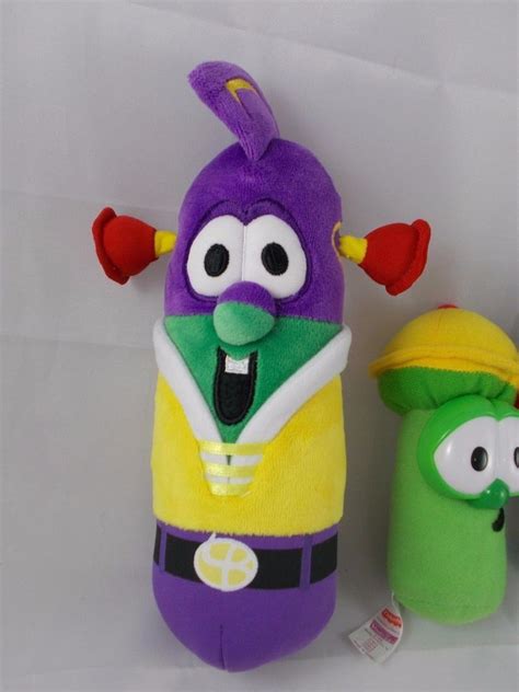 Veggie Tales Larry Boy Jr Asparagus Bean Plush Lot Gund Fisher Price | #1844835110