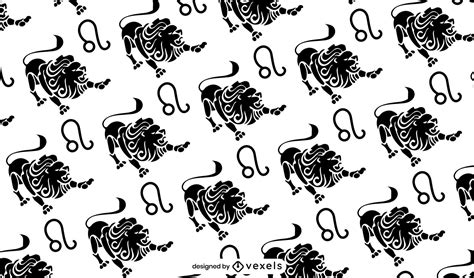 Leo Lion Pattern Design Vector Download