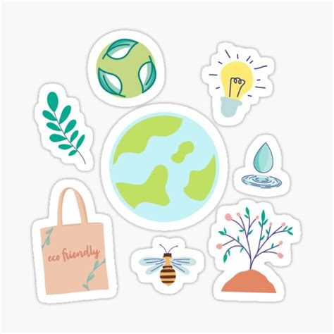 "Sustainable Eco Friendly Pack" Sticker for Sale by Kiwicherry3 | Redbubble