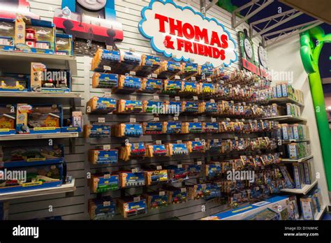 Thomas the Tank Engine merchandise is seen in a Toys R Us store in Stock Photo, Royalty Free ...