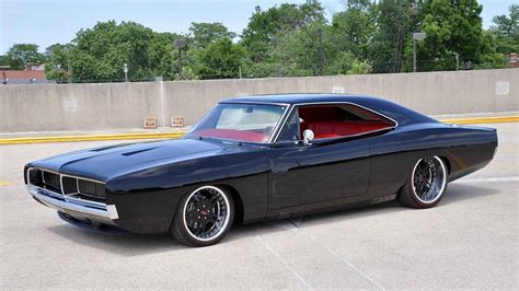 Online crop | classic black coupe, car, muscle cars, Dodge Charger ...