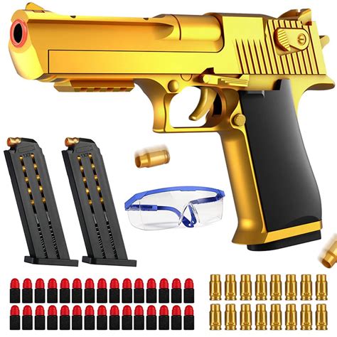 Buy Toy , Shell Ejection Soft Bullet Toy Pistol, Gifts for Boys and Girls Ages 6+… Online at ...