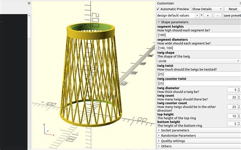 Customizable Solar LED Lamp Shade by seasick | Download free STL model ...