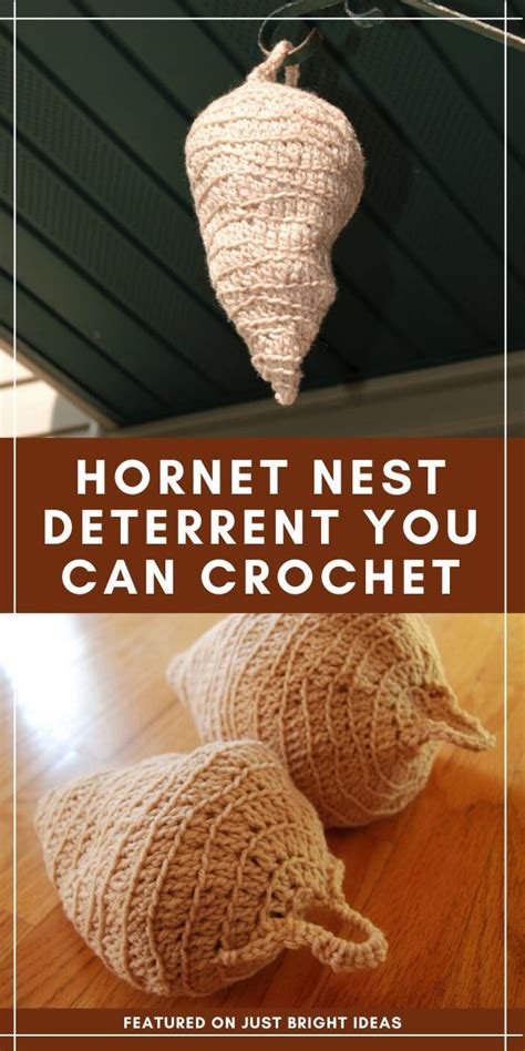 Crochet Your Own Hornet Nest to Act as a Natural Deterrent | Hornets nest, Crochet bee, Crochet