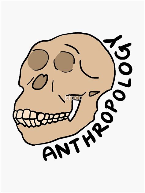 "Anthropology" Sticker for Sale by kfccc | Redbubble