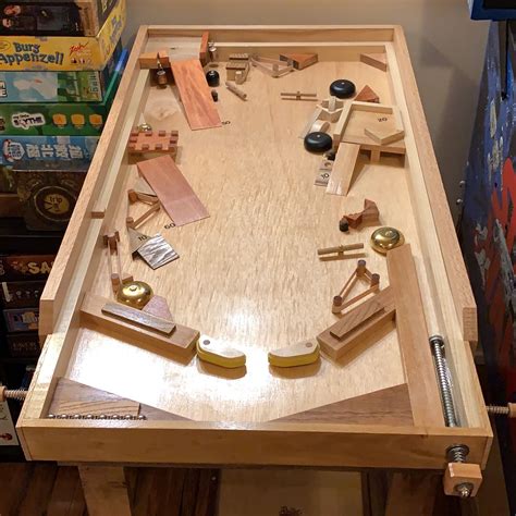 Homemade pinball | Pinball diy, Wooden toys plans, Pinball