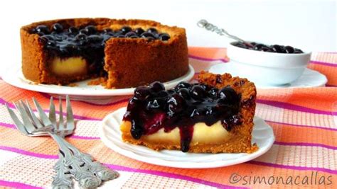 Cheesecake with Blueberry Topping - simonacallas