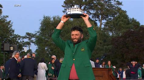 Jon Rahm wins Masters green jacket | GMA