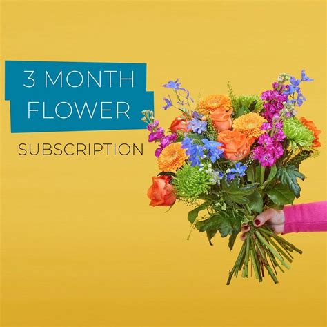 3 Month Flower Subscription - Three Months of Flower Bouquets | Flying Flowers