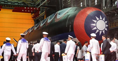 Taiwan unveils first domestically made submarine to help defend against possible Chinese attack ...