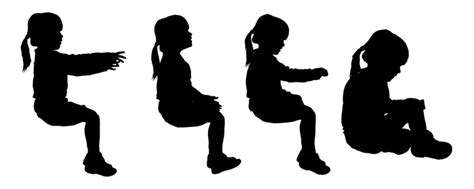 Child Sitting Silhouette