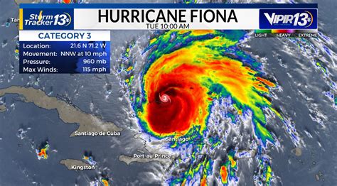 Hurricane Fiona strengthens into major hurricane | WBTW