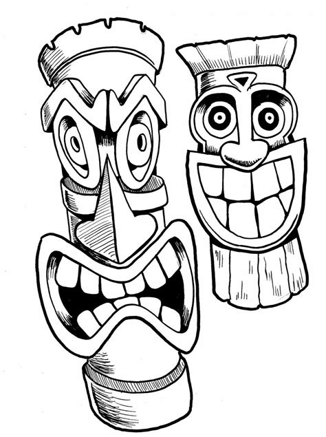 Pin by zam xarey on Inspiration | Tiki art, Totem pole, Drawings