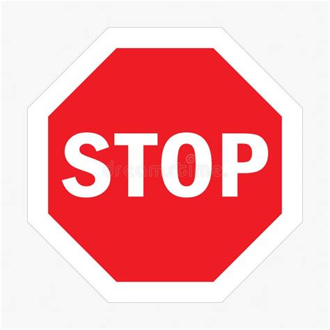 Red Octagon Stop Sign Isolated Stock Illustrations – 654 Red Octagon Stop Sign Isolated Stock ...