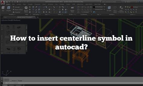 How to insert centerline symbol in autocad?