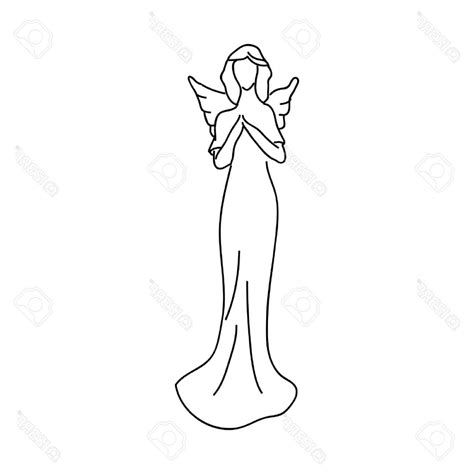 Simple Angel Sketch at PaintingValley.com | Explore collection of ...