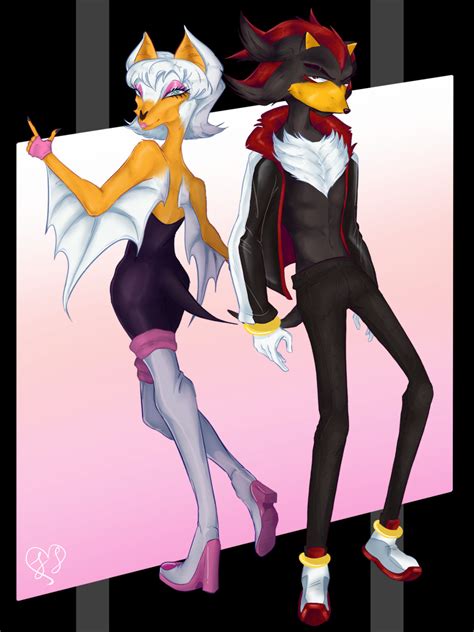 Rouge and Shadow (My Style) by TeaLottie on DeviantArt