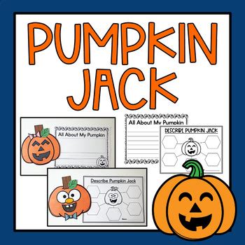 Pumpkin Jack Book Companion | Craft | Printables | October | TpT