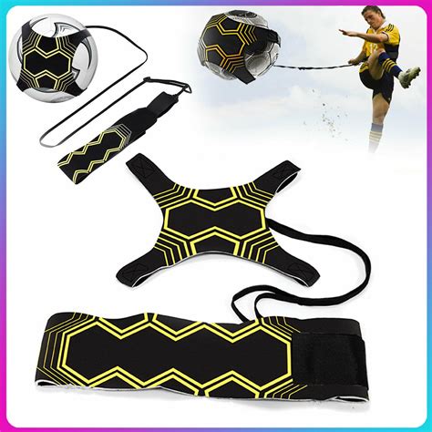 Soccer Trainer Football Kick Throw Solo Practice Training Aid Control ...