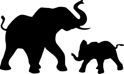 Printable Elephant Stencil