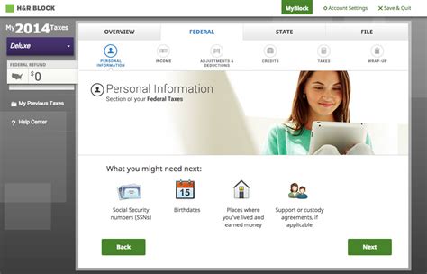 H&R Block Online Review – 2014 Tax Year Features and Screenshots — My ...