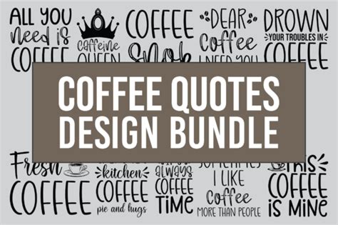 Coffee Quotes Design Bundle Graphic by zahed6525 · Creative Fabrica