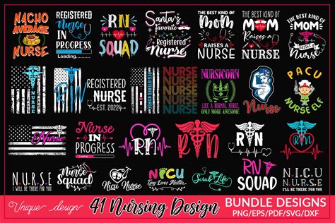 Nursing t shirt designs bundle vol-2 | Creative Market