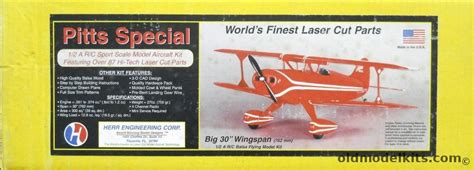 Herr Engineering Pitts Special - 30 Inch Wingspan Scale R/C Flying ...