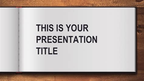 Free Open Book Presentation Powerpoint Template - DesignHooks