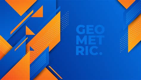 Abstract blue and orange geometric pattern 696332 Vector Art at Vecteezy