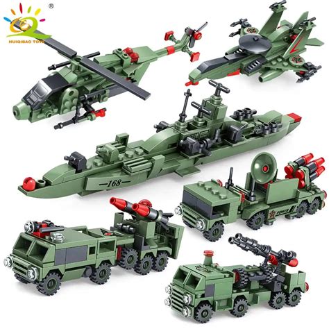 Aliexpress.com : Buy 6pcs Military Helicopter Warship Truck Weapons set Building Blocks ...