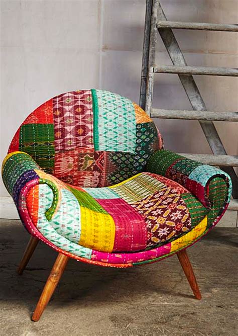 How You Can Reuse Vintage Sari Fabric for Home Decor - Nomadic Decorator | Funky furniture ...