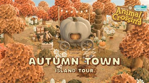 Aesthetic Autumn Town Island Tour 🍂 // Animal Crossing New Horizons ...