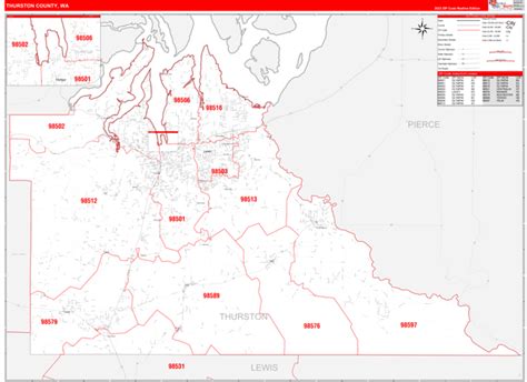 Map Of Thurston County - Cities And Towns Map