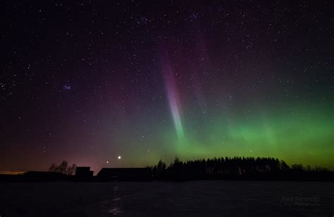 Venus, Jupiter And Aurora Borealis by JoniNiemela on DeviantArt