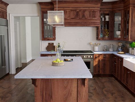 Honey Oak Cabinets With Quartz Countertops – Two Birds Home