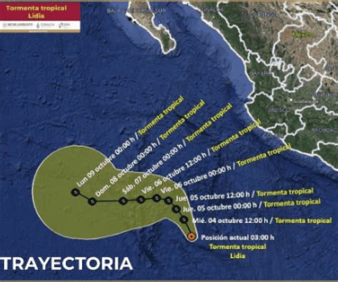 Esta es la ubicación de «Lidia» y así afectará al país – Area Metropoli