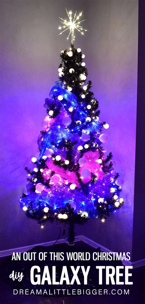 Galaxy Tree a DIY Space Christmas Tree ⋆ Dream a Little Bigger