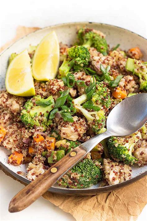 Protein-Rich Lemon Chicken Quinoa Bowls | Foodal