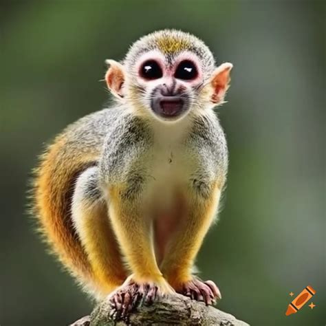 Image of a unique creature with squirrel and monkey features