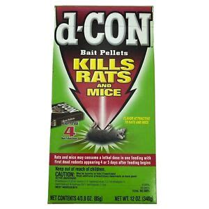 D-CON Bait Pellets 4 Bait TRAYS DCON Kills Rats & Mice Rare Discontinued Blend 19200002523 | eBay