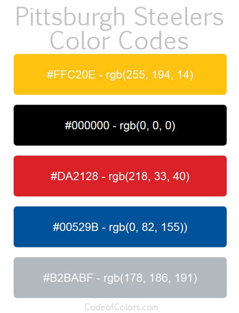 Outrageous Steelers Pantone Colors 272 C