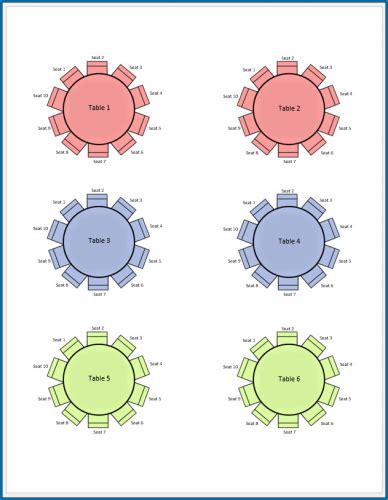 √ Free Printable Seating Chart Template