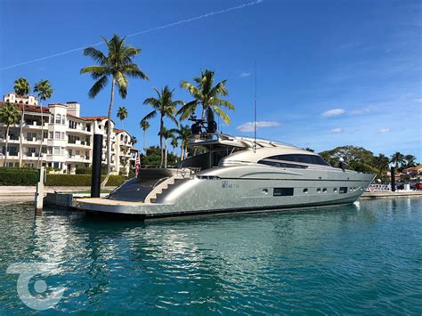 36m AB motor yacht Diamond docked in Miami