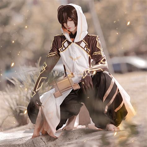 Genshin Impact Morax Zhongli Cosplay Costume – Winkcosplay