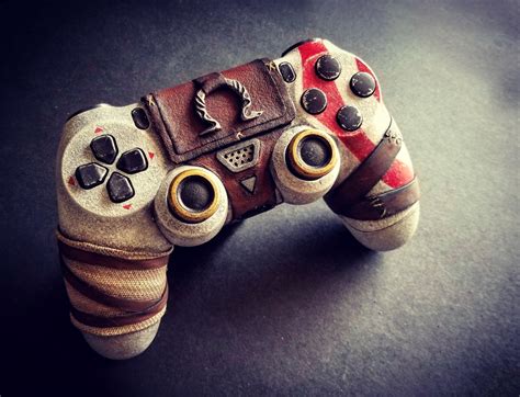 Esse controle de PS4 personalizado de God of War é uma peça de arte - Voxel