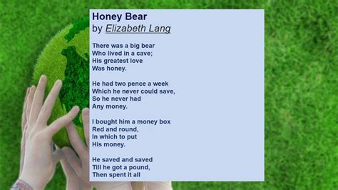 Honey bear poem - YouTube